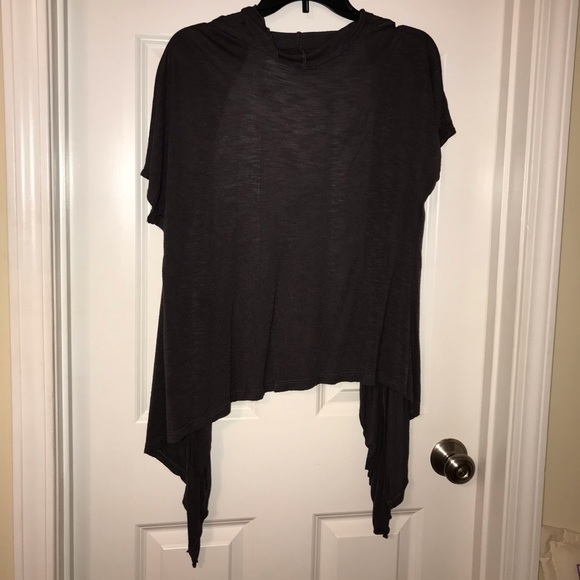 Short Sleeve Dark Grey Cardigan - Picture 2 of 2